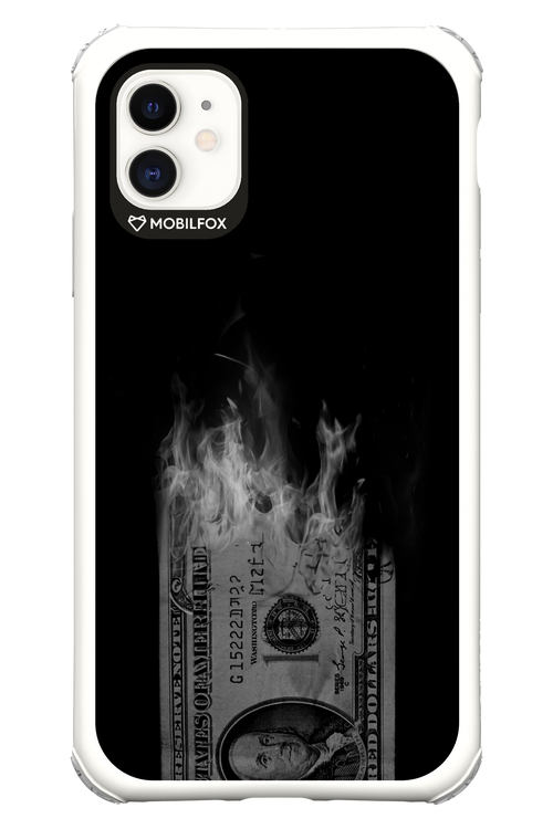 Money Burn B&W - Apple iPhone 11