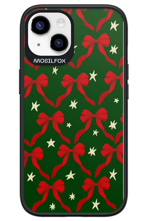 Bow & Stars (Green) - Apple iPhone 14