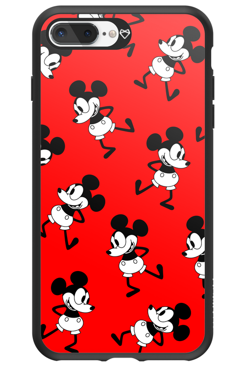 Iconic Mouse (red pattern) - Apple iPhone 8 Plus