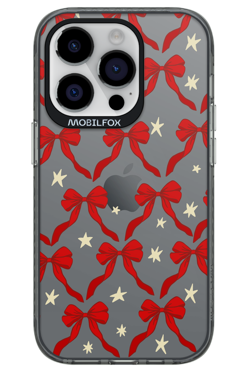 Bow & Stars (Transparent) - Apple iPhone 14 Pro