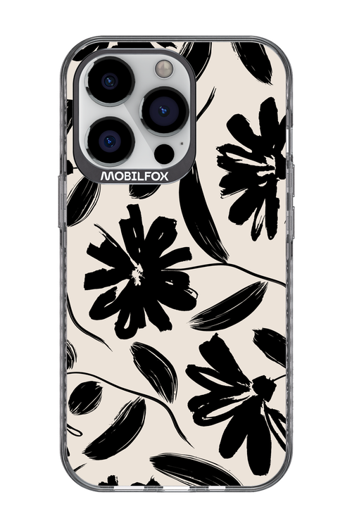 Monochrome Flowerss 2.0 - Apple iPhone 13 Pro