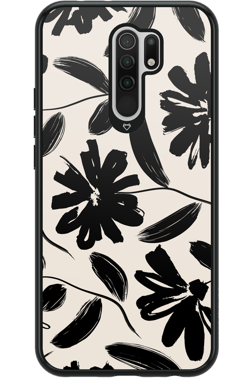 Monochrome Flowerss 2.0 - Xiaomi Redmi 9