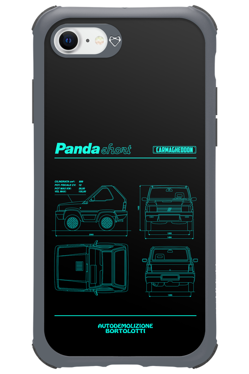 Panda Car Blue - Apple iPhone 7