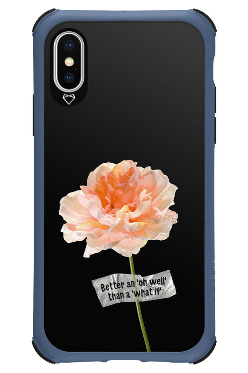 Flower Black - Apple iPhone XS