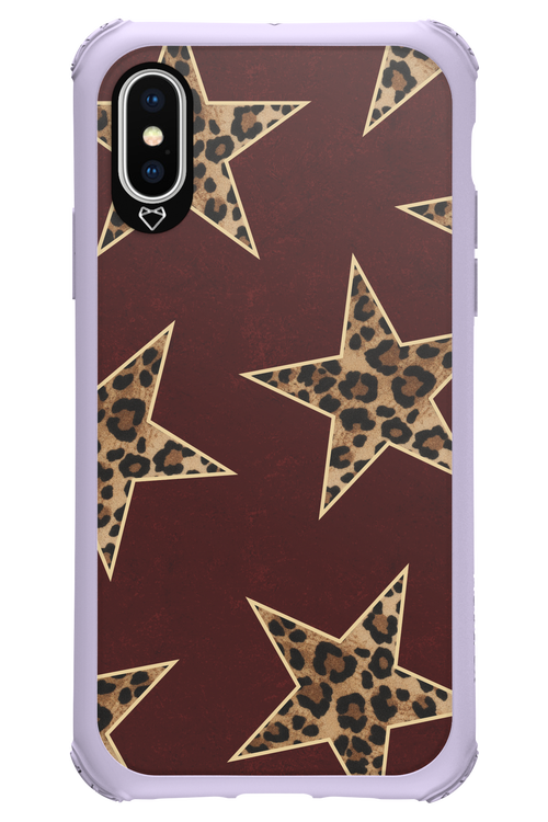 Wild Stars Burgundy - Apple iPhone XS