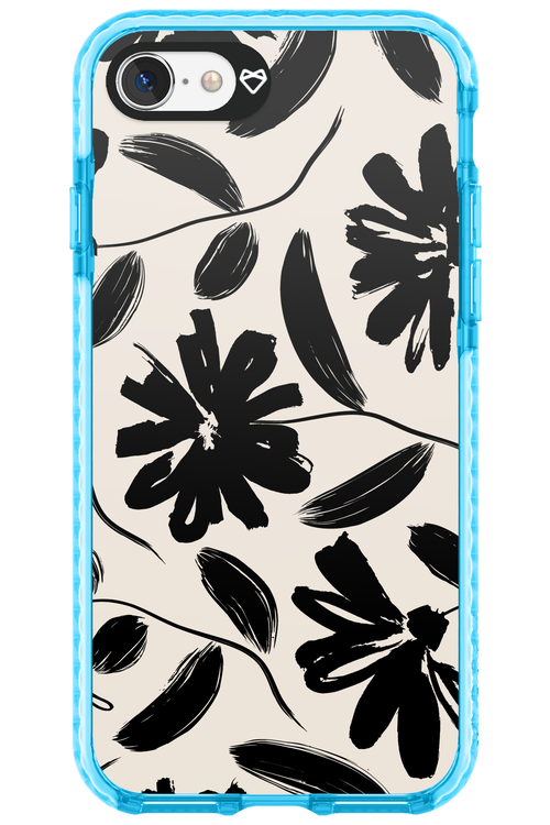 Monochrome Flowerss 2.0 - Apple iPhone 7