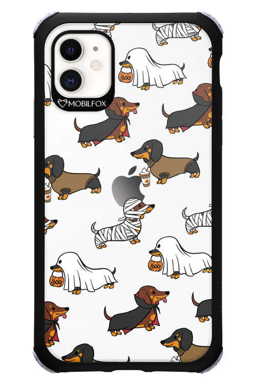 Scary Dachshund (Transparent) - Apple iPhone 11