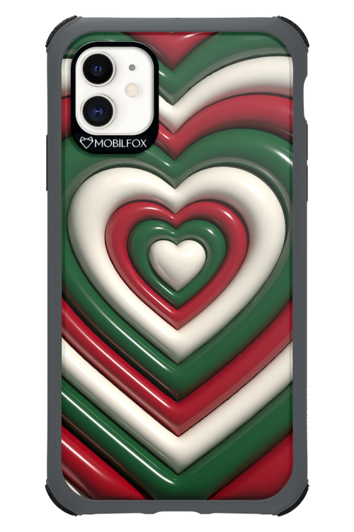 XMAS Hearts - Apple iPhone 11