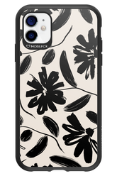 Monochrome Flowerss - Apple iPhone 11
