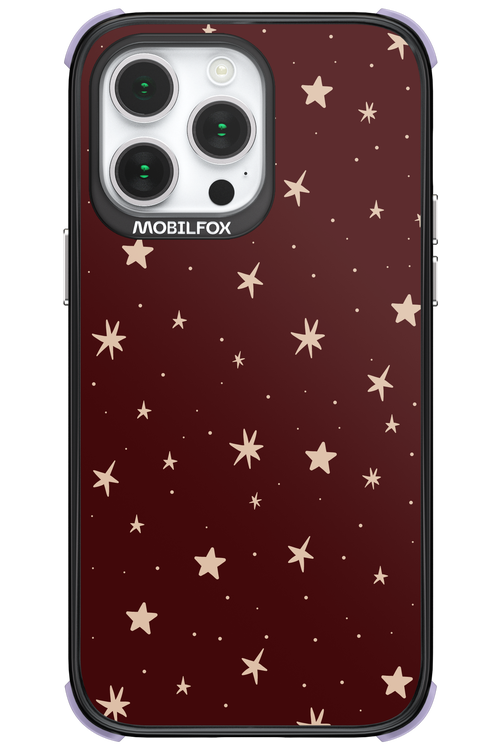 Burgundy Stars - Apple iPhone 14 Pro Max
