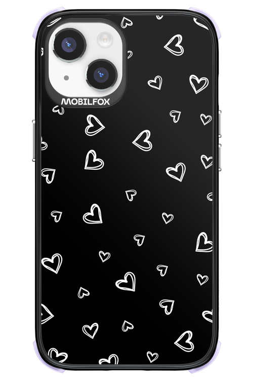 Monochrome Hearts 2.0 - Apple iPhone 14