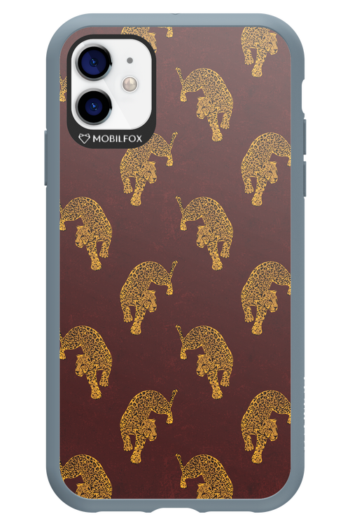 Burgundy Leopard Pattern - Apple iPhone 11
