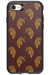 Burgundy Leopard Pattern - Apple iPhone 7
