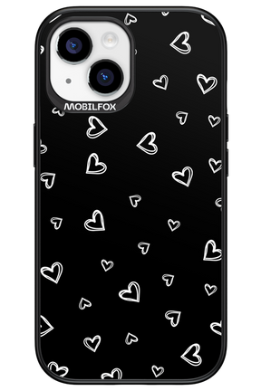 Monochrome Hearts 2.0 - Apple iPhone 15