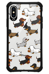Scary Dachshund (Transparent) - Apple iPhone XS