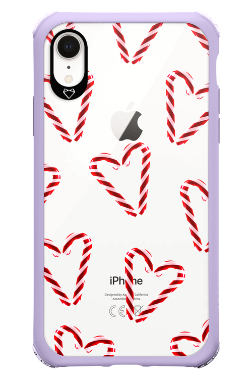 Candy Cane Hearts - Apple iPhone XR