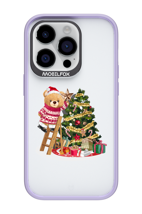 Christmas Bear (Transparent) - Apple iPhone 14 Pro