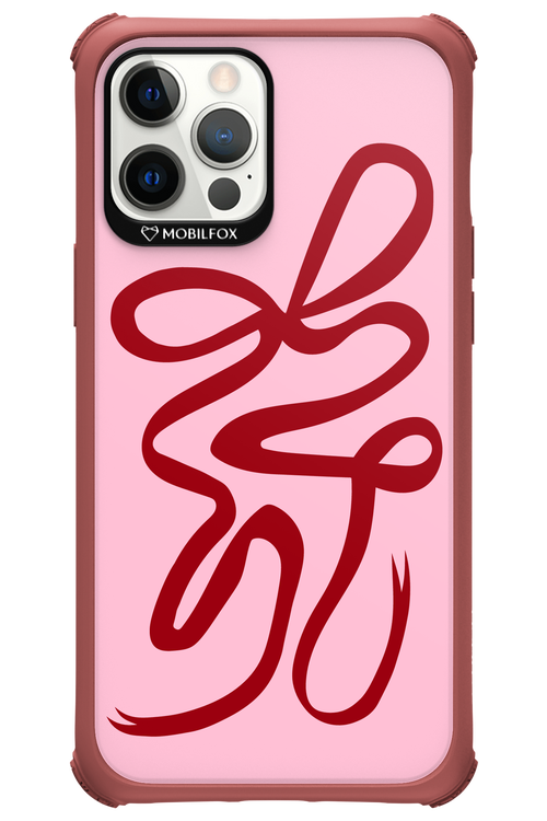 Burgundy Bow - Apple iPhone 12 Pro Max