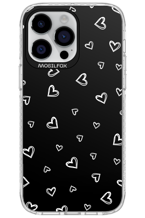 Monochrome Hearts 2.0 - Apple iPhone 14 Pro Max