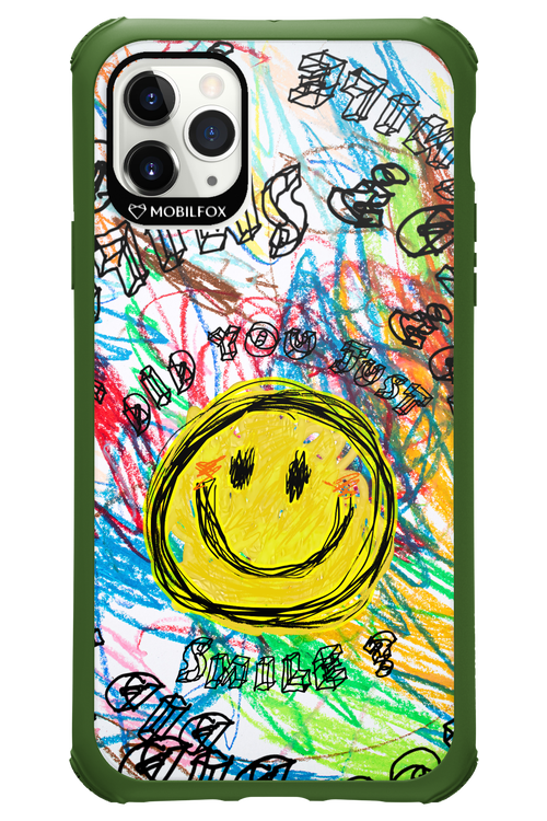 Crayon Smiley Colorful - Apple iPhone 11 Pro Max