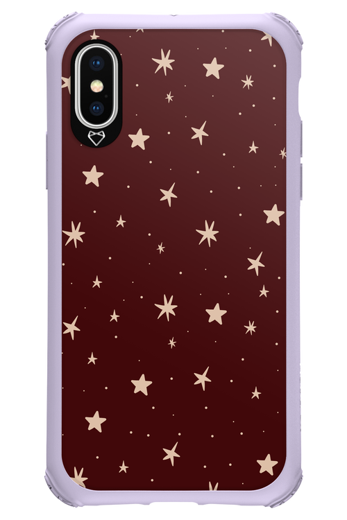 Burgundy Stars - Apple iPhone X