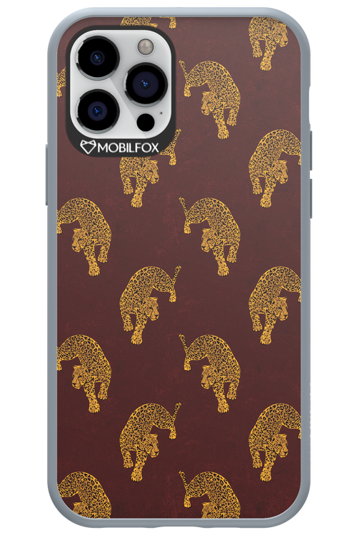 Burgundy Leopard Pattern - Apple iPhone 12 Pro