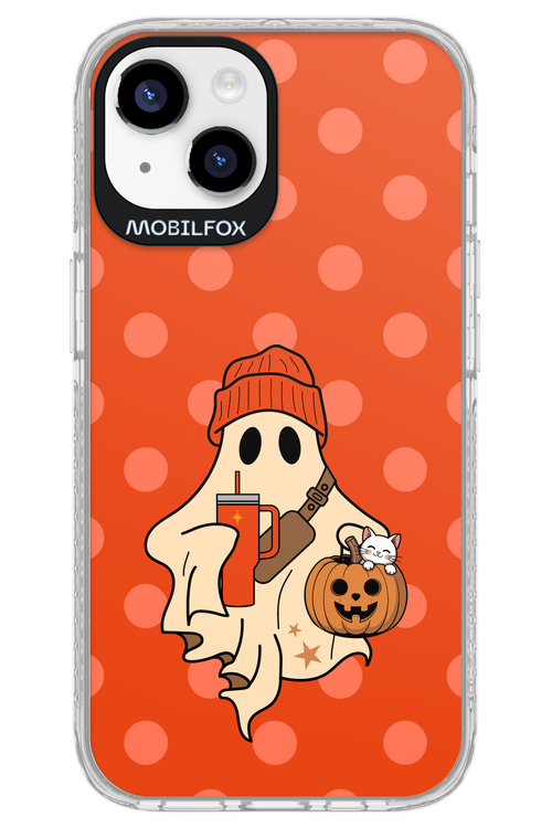 Ghost Girl (Orange) - Apple iPhone 14