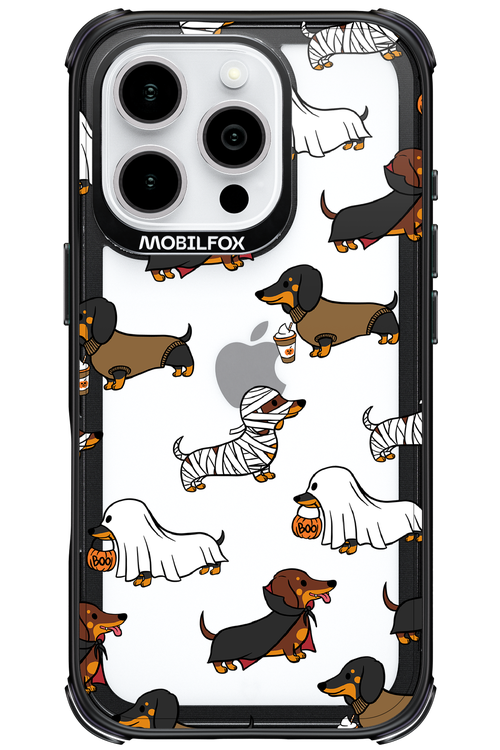 Scary Dachshund (Transparent) - Apple iPhone 16 Pro