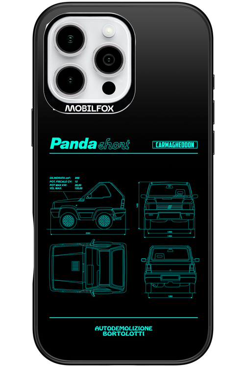 Panda Car Blue - Apple iPhone 16 Pro Max
