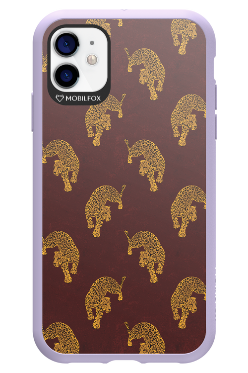 Burgundy Leopard Pattern - Apple iPhone 11