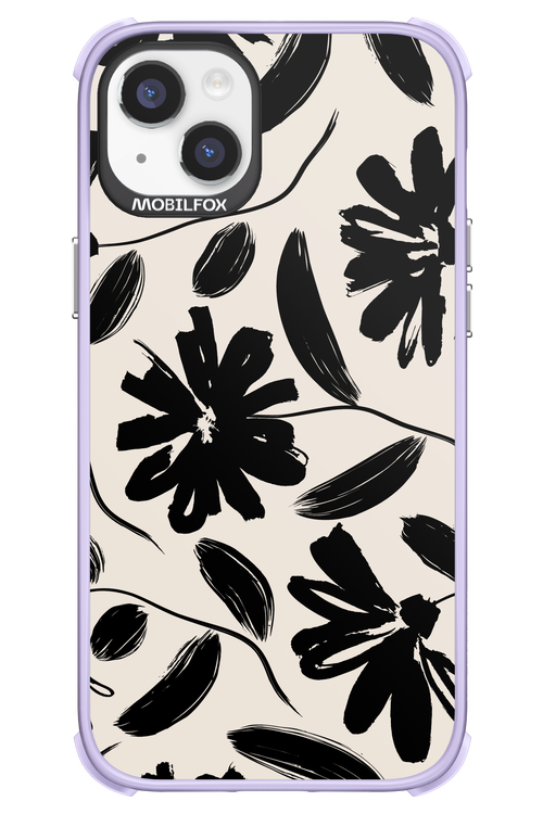 Monochrome Flowerss 2.0 - Apple iPhone 14 Plus