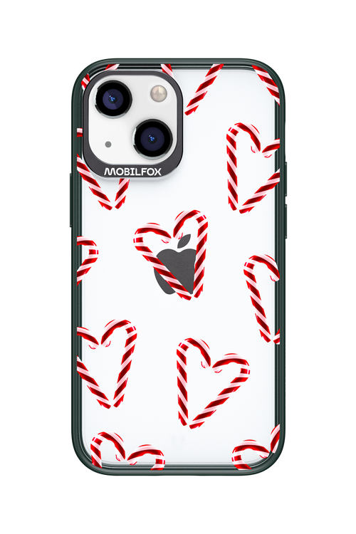 Candy Cane Hearts - Apple iPhone 13 Mini