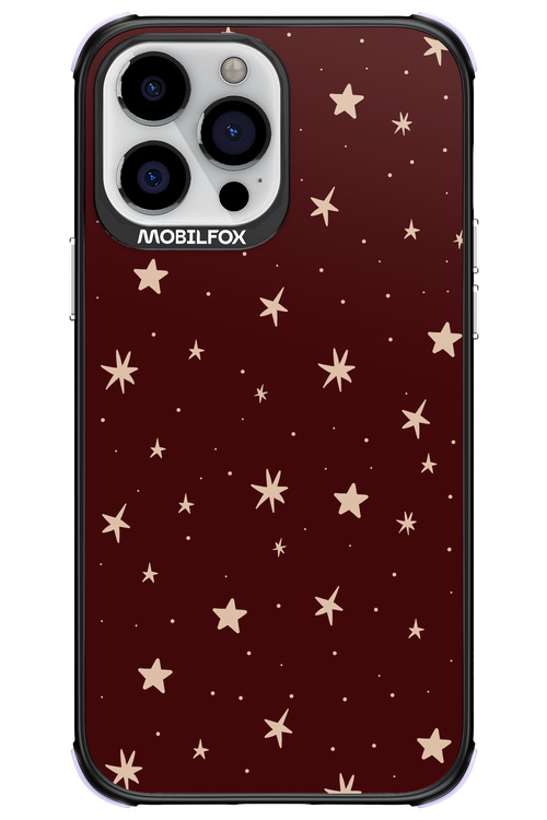 Burgundy Stars - Apple iPhone 13 Pro Max