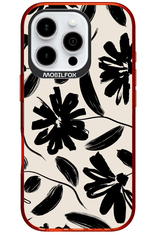 Monochrome Flowerss 2.0 - Apple iPhone 16 Pro