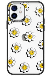 Smiley Flowers Transparent - Apple iPhone 12