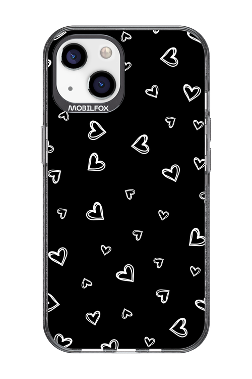 Monochrome Hearts 2.0 - Apple iPhone 13