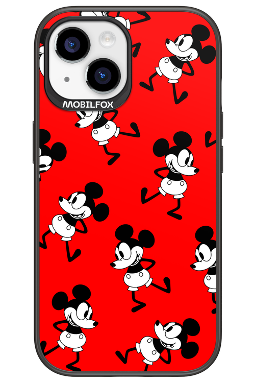 Iconic Mouse (red pattern) - Apple iPhone 15