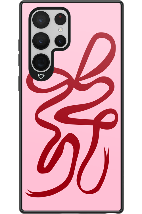 Burgundy Bow - Samsung Galaxy S22 Ultra