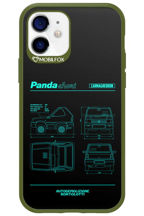 Panda Car Blue - Apple iPhone 12