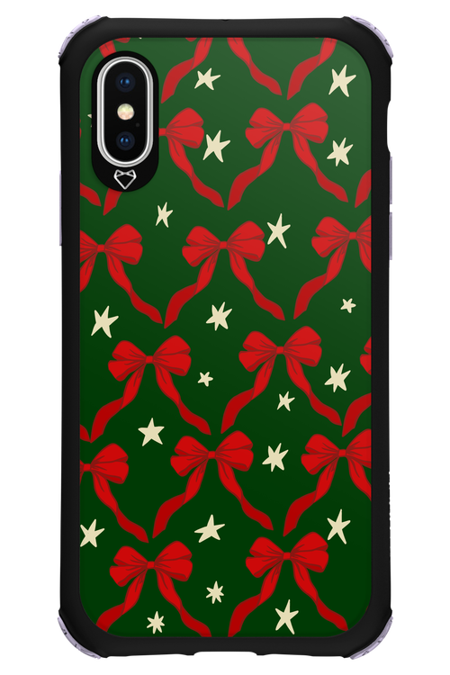Bow & Stars (Green) - Apple iPhone X