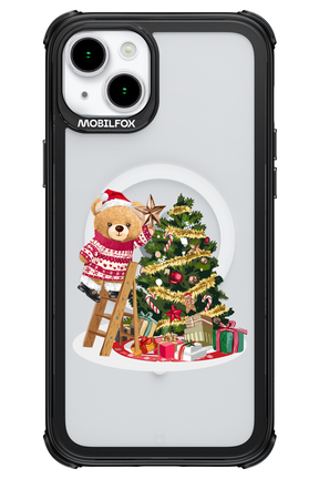 Christmas Bear (Transparent) - Apple iPhone 15 Plus