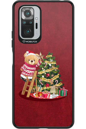 Christmas Bear (Burgundy) - Xiaomi Redmi Note 10S