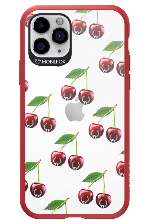 Spicy Cherries Transparent - Apple iPhone 11 Pro