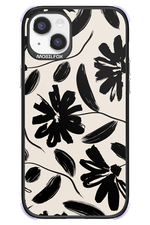 Monochrome Flowerss 2.0 - Apple iPhone 14 Plus