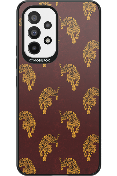 Burgundy Leopard Pattern - Samsung Galaxy A53