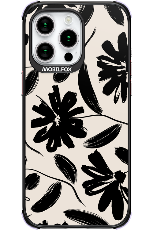 Monochrome Flowerss - Apple iPhone 15 Pro Max