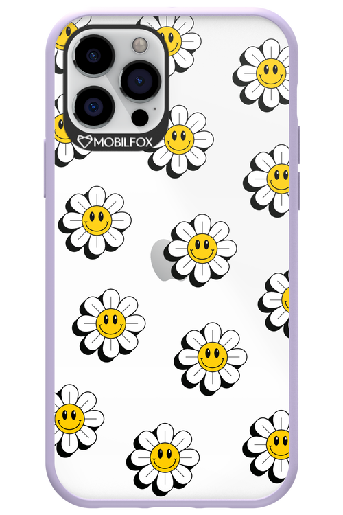 Smiley Flowers Transparent - Apple iPhone 12 Pro