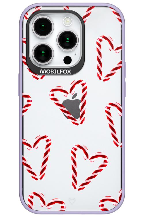 Candy Cane Hearts - Apple iPhone 15 Pro