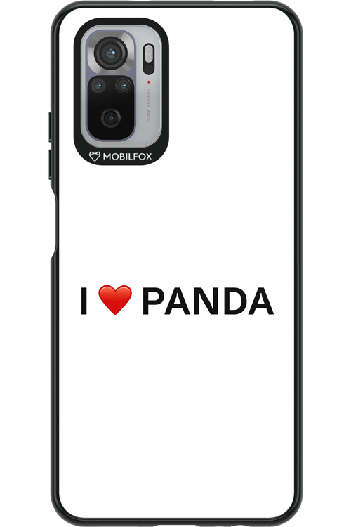 Panda Love White - Xiaomi Redmi Note 10