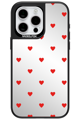 Mini Hearts Red Mirror 2.0 - Apple iPhone 15 Pro Max